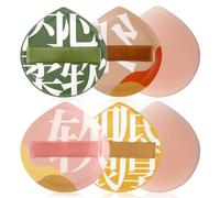 4 PCS Foundation Sponge, Korean Makeup Puff Teardrop Setting Face Makeup Cushion Soft Sponge for Concealer Liquid Cream and Powder, Beginner Friendly, Medium