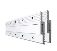 4 Pcs French Cleat Hanger, 12 Inch Large Heavy Duty Metal Hanger, Supports 80lbs, 2 Paris Wall Mounting Bracket Mirror Hanging Kit for Hanging Mirrors, Picture, Shelf, Whiteboard, Art, Frames