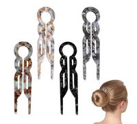 4 PCS French Hair Pins for Women, Prestige Hair Pins U Shaped French Pin Elegant Prestige Hairpin, Hairs Pin for Buns Suitable for Most Thick Fine Long and Curly Hairs