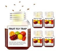 4 Pcs Fruit Fly Trap, Highly Effective Fruit Fly Killer for Home and Kitchen, Fruit Fly Catcher with Funnel, Up to 3 Weeks of Performance per Bottle, Safe for Children & Pets