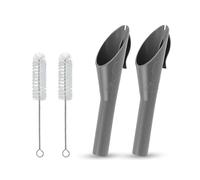 4 PCS Fuel Funnel for Car, Fuel Funnel & Car Funnel Set with 2 Funnels + 2 Cleaning Brushes, Portable Funnel for Car Gas Diesel Oil Transferfor 1782177 1833948 2050651 2094164