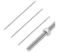 4 PCS Full Threaded Rods with 8 Hex Nuts, 304 Stainless Steel Threaded Rod Bolt and Nut Kit (M6 x 250mm)