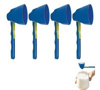 4 Pcs Funnel Scoop, 2 in 1 Slide No Spill Washing Powder Scoop Converts to Funnel, Small Scoops for Powder for Precise Measurement Protein Coffee Kitchen