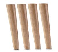 4 Pcs Furniture Legs,wooden Sofa Legs,tapered Replaceable Feet,dresser Legs,for Beds,cabinets,worktops,table Legs With Screws,straight-30cm/12in