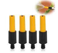 4 Pcs Garden Hose Nozzles, Hose Pipe Nozzles End, Garden Spray Gun Spray Nozzle Hosepipe Sprayer Head, Rotate Nozzle to Adjust The Water Flow, for Watering Plants Car Washing Shower Pet.