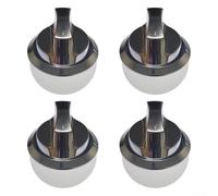 4 Pcs Gas Grill Control Knobs, Nstallation Process is Simple, Making Long-lasting Use and Reliability with Frequent, for Outdoor BBQ Gas Grills(With base)
