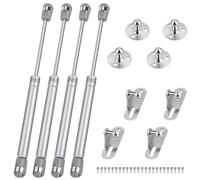 4 Pcs Gas Spring, 200N Pistons for Kitchen Doors Cabinet Door Hinges Lift Up for Kitchen Furniture Cupboard Wardrobe Soft Close Lid Support