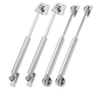 4 PCS Gas Struts 100N, Heavy Duty Gas Spring Lift Up Cabinet Door Hinges Support Stay Bar Strut Damper Hinge Flap Fittings Door Stay for Kitchen Cupboard Box (Load-Bearing 10Kg)