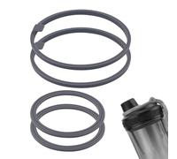 4 Pcs Gasket Replacement for VOLTRX Electric Protein Blender Shaker Bottle 24oz, Silicone Sealing Ring Gaskets Seal Parts Leak-Proof Replacement Seal Part for Spout Lid BPA-Free