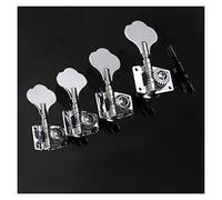 4 Pcs Gear Ratio 1:21 Electric Bass Guitar Tuning Pegs Guitar Parts Guitar Knobs Tuning Keys