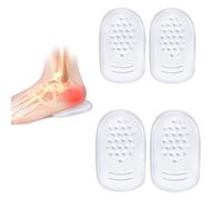 4 Pcs Gel Heel Pads for Plantar Fasciitis, Silicone Heel Gel Pads for Plantar Fasciitis Support, Heel Bone Spur and Achilles Tendonitis (2L+2S),Back of Heel Cushion Pads,Heel Cups for Heel Pain