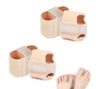 4 Pcs Gel Toe Separators, Silicone Bunion Correctors with 2 Elastic Toes Loops for Men Women,Gel Bunion Separator for Toe Pain Relief