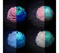 4 Pcs Glow in The Dark Candles, 40℃ Low Temperature Candles Peony Flower Shaped Adult Low Heat Body Safe Drip Candles Romantic Valentine's Day Wax Play Candles Wedding Ambiance Home Decor