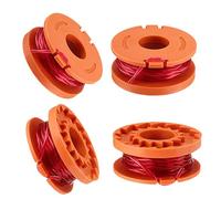 4 PCS Grass Trimmer Spool line,Compatible with Worx WA0010 WG163E/169E/154E/157E Double Autofeed Nylon Replacement Spool Wire