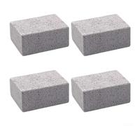 4 Pcs Grill Cleaning Brick Pumice Stone Block for BBQ Griddle Flat Top Heavy Duty Grease Remover 10x7x4cm