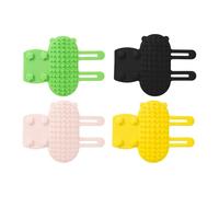 4 Pcs Grooming Brush Stress Relief Shedding Control Interactive Fun Silicone Cat Massage Brush with Self Cleaning Hair