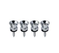4 Pcs Guitar Strap Lock Button End Pin Security Strap Lock Acoustic Ukulele Bass Banjo Electric Bass Security Parts Easy to Install