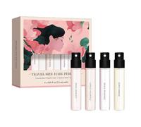 4 Pcs Hair Perfume for Women, Long Lasting Hair Perfume Set, Caramel Pistachio Floral Scents, Lightweight Body & Pillow Mist, Non-Greasy All Day Fresh for Dry-Hair Care, Hair Spray and Body Mist
