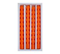 4 PCS Halloween Dinner Candles Skeleton Taper Candles Long Halloween Decorations Candles Gothic Skull Candle Decor Creepy Skeleton-Shaped Candle for Home Party Decorations (Orange)