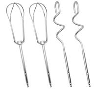 4 Pcs Hand Mixer Attachments for Cuisinart, Stainless Steel Hand Mixer Beaters Mixer Attachments, Hand Mixer Beaters for Cuisinart Stand Mixer Attachments for Home Kitchen Restaurant Accessories