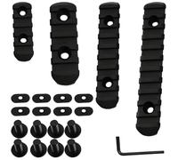 4 Pcs Handguard Rail Sections, 20Mm Nylon Rail, Modular Rail Sections Set For Firearm Customization, Enhanced Grip & Stability