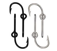 4 PCS Hat Clip Hats Pins Fish Hook Hooks Custom Hook Set High Carbon Steel, White, Black