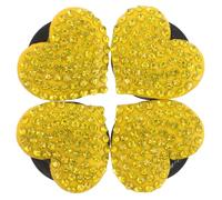 4 Pcs Heart Shaped Car Vent Clip Bling Air Diffuser for Auto Interior