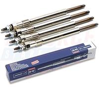 4 Pcs Heater Glow Plugs Intended For NISSAN Qashqai/Qashqai+2, Pulsar, NV200, Note, Micra, Juke, Cube 1.5 dCi (2006 - Onwards) 1106500Q0E, 8200682592 - AUTORCE