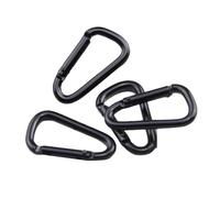 4 Pcs Heavy Duty Spring Snap Hook Small Mountaineering Buckle D Rings Clip Hook Climbing Carabiner Keychain Clip Metal Spring Hooks Mountaineering Buckle Clip Outdoor