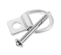 4 PCS Heavy Duty V-Shaped Stainless Steel D-Ring Pull Ring | For Trailer Truck Cargo Securing Anchors Tie Down Rings Lashing Hooks
