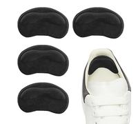 4 PCS Heel Cushion Pads,Heel Grips,Heel Grips for Ladies Shoes,for High Heels,Running Shoes etc.Ensure That They Stay Safe in Various Activities Such as Dancing,Shopping etc(Black)