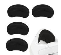 4 PCS Heel Cushion Pads,Self-Adhesive Heel Grips Inserts for High Heels,Running Shoes etc.Ensure That They Stay Safe in Various Activities Such as Shopping etc(Black)