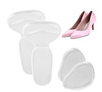 4 PCS Heel Grips High Heel Cushion Silicone Shoe Pads for Women Gel Shoe Inserts Liners Pads for Too Big Shoes Foot Insoles for Women to Anti Slip