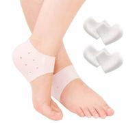 4 Pcs Heel Tips Heel Protectors, Gel Silicone Heel Protectors for Men & Women, Heel Sleeves, Heel Cups Ankle Protector for Comfort, Silicone Socks for Cracked Heels & Blister Prevention