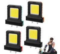 4 PCS High Brightness Floodlight, Flood Light for All Power Tool Batteries, Led Work Light, Multiple Flood Lights, Lamp Floo-d Light, Cordless Floodlight for Workshop Garage, Fishing Camping, Job Site