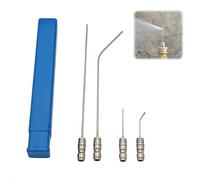 4 Pcs High Pressure Washer Nozzle Kit,1/4 Inch Quick Connect Stainless Steel Extension,HighPressure Washer Extension Rod Nozzle Cleaning Kit,for Washing Machine Drum Gap,Ac Coil,Rv Water Heater Flush