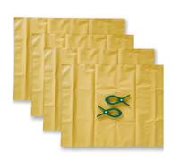 4 Pcs High Temp Resistant Yellow Insulating Mats, Anti-Static Circuit Repair Blankets, 10kV Electrical Safety Mats (400x500mm, 800x800mm, 800x1000mm, 1000x1000mm)
