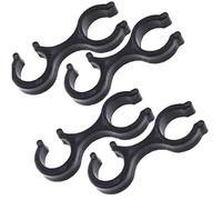 4 Pcs Hiking Pole Clips Plastic Walking Stick Clamps Trekking Pole Carry Clip Quick Lock Two Poles Rod Connector Buckle Alpenstocks Accessories