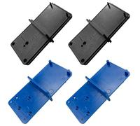 4 Pcs Hole Drilling Jig Template for Ø35mm,26mm and 40 mm Hinge Cup Mounting Plates Drawers and Eccentric Connecting Fittings of Ø25mm,20mm and 40mm Hole Diameter