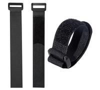 4 Pcs Hook and Loop Reusable Fastening Cable Tie Down Straps - Reusable, Durable Functional Ties to Keep Your Home, Office, Workspace from Tangled Messes of Cords, Yoga Mat Strap，Velcro Cable Ties