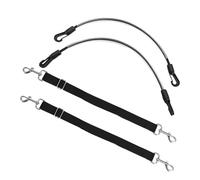 4 Pcs Horse Blanket Leg Straps, Elatic Horse Blanket Leg Straps Replacement with Duble Ended Clips, 20 Inch Horse Rug Tail Strap, Winter Horse Supplies (Medium)