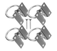 4 Pcs Horse Tie Ring 7x60mm Portable Metal Rings Suitable Training Competitions Riding Feeding Supplies