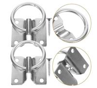 4 Pcs Horse Tie Ring Convenient Sheep Eye Equestrian Equipment Iron Rings