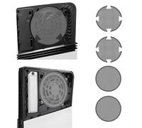 4 Pcs Host Protective Mesh Dust Cover Net for PS5 Pro Console Dust Filter Dirt-proof Cover Filter Case Internal Dust Protection for PS5 Pro Console Digital Edition & Disc Edition (Circle+Shield)
