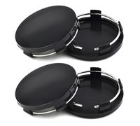4 PCS Hub Centre Caps 56 mm, Universal ABS Plastic Wheel Hub Caps, Waterproof Wear-Resistant Center Cap for Alloy Wheels Black Rim Cover Replacement (Outer Diameter 60mm, Inner Diameter 56mm)