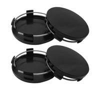 4 Pcs Hub Centre Caps for Dodge Ram 1500-Crew Cab 2009-2018, Car Tyre Wheel Centre Hubcap Cover Wheel Centre Caps Rims Hubs Tuning,Bla-ck-56mm