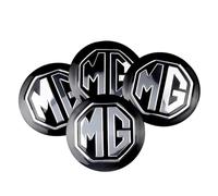 4 Pcs Hub Centre Caps for MG ZS HS 4 MG4 Mulan EP MG5 MG6 GS 5 6 GT 56mm, Wheel Centre Sticker Rim Protectors Badge Logo Wheel Protectors Wheel Trims Wheel Centre Caps,Black