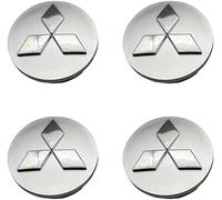 4 Pcs Hub Centre Caps for Mitsubishi Triton V Club Cab Pick Up 2019-2023, Rim Caps Waterproof Dustproof Anti-Rust Accessories for Wheel Hubs Tools for Decorating Vehicle Tires,B-81mm