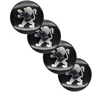 4 Pcs Hub Centre Caps for Peugeot 65MM, Wheel Centre Sticker Rim Protectors Badge Logo Wheel Protectors Wheel Trims Wheel Centre Caps