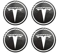 4 Pcs Hub Centre Caps for Tesla Model S X 3 2017-2022 56mm, Wheel Centre Sticker Rim Protectors Badge Logo Wheel Protectors Wheel Trims Wheel Centre Caps